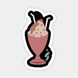 Ice cream sundae for 2 plus baby Magnet