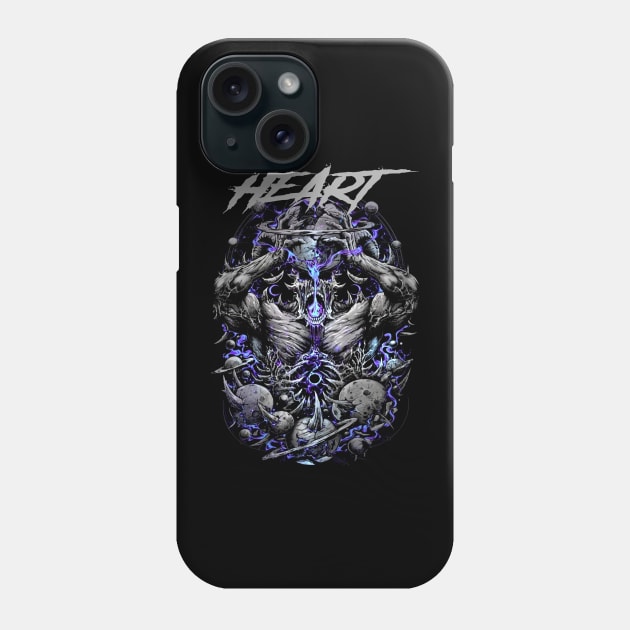 HEART BAND MERCHANDISE Phone Case by Rons Frogss