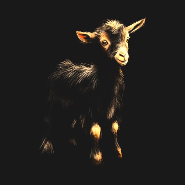 Baby Goat Silhouette #4 by Butterfly Venom
