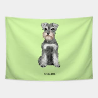 cute schnauzer dog Tapestry