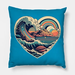 Wave Heart Tee! Pillow