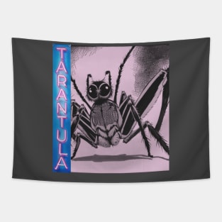 Soft Pink NEON TARANTULA Tapestry