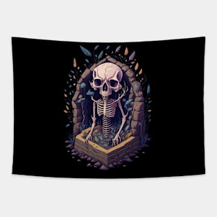 Dark Garden Skeleton Tapestry