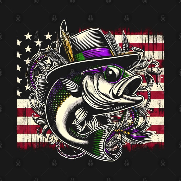 Celebrate Mardi Gras and show your love of fishing with this vibrant patriotic design by click2print