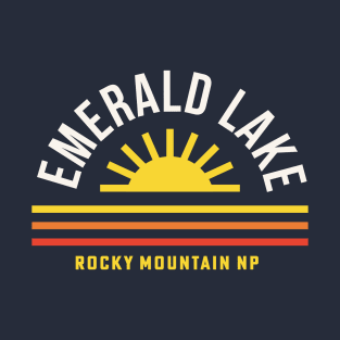 Emerald Lake Rocky Mountain National Park Souvenir Gift Sunrise T-Shirt