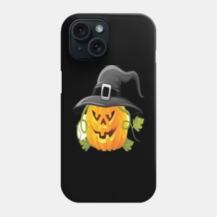 Pumpkin with a hat Phone Case