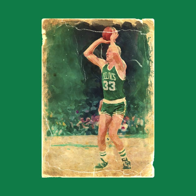 COVER SPORT - SPORT ILLUSTRATED - larry bird paint by FALORI