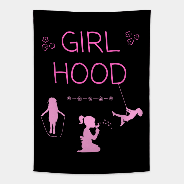 Girlhood - dark colors Tapestry by EvolvedandLovingIt