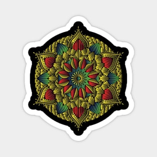 Golden Mandala Magnet