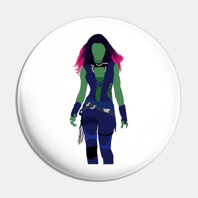 Zoe Saldana Guardians Character Art Pin by Mint-Rose