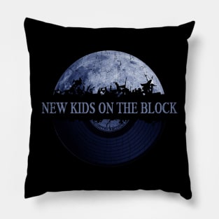 New Kids On The Block blue moon vinyl Pillow