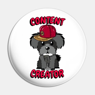 Cute schnauzer is a content creator Pin