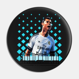 Christiano Ronaldo Halftone Football Stadium Pin