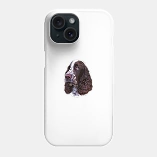 Springer Spaniel Liver and White Phone Case