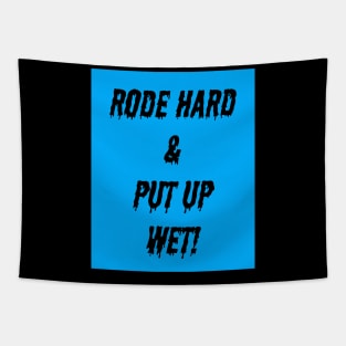 Rode Hard and Put up Wet Tapestry