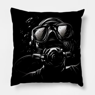 Deep Dive Explorer Mode Pillow