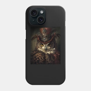 Victorian Owl Gentleman Phone Case