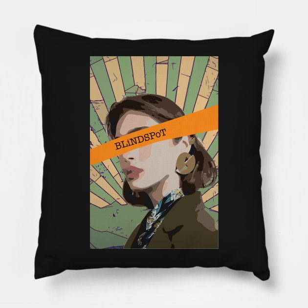 Blindspot Clothing 2 Pillow by Playful Creatives