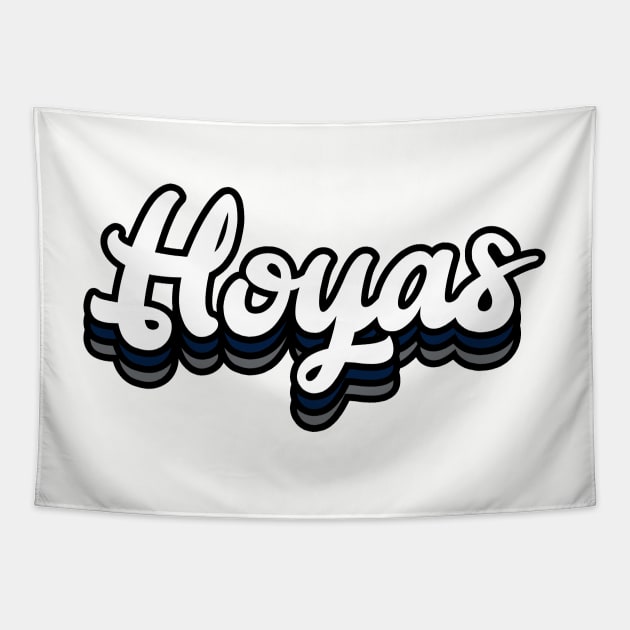 Hoyas - Georgetown University Tapestry by Josh Wuflestad