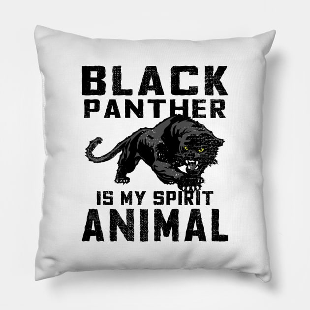 Black Panther is a My Spirit Animal Pillow by EthosWear