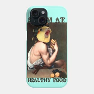 screm at healthy food Phone Case