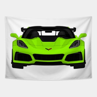 Z06 ZR1 LIME Tapestry