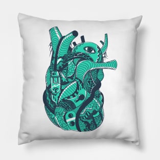 Coastal Light Heart Pillow