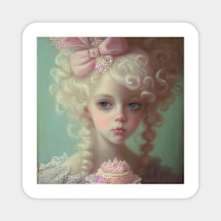 Baby Marie Antoinette and the Sparkle Cake Magnet