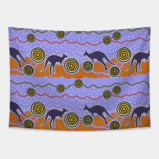 Aboriginal Art - Kangaroo Dreaming Tapestry