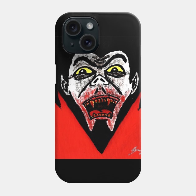 Dracula Splatter Phone Case by BlackSheepApparel