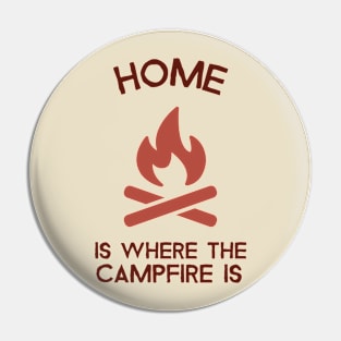 HOME IS WHERE THE CAMPFIRE IS Pin