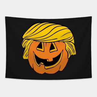 Trump Pumpkin Head. Tapestry