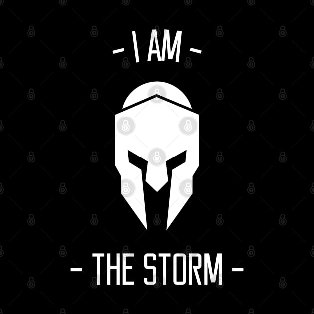 I Am The Storm Motivational Warrior Design by Bunchatees