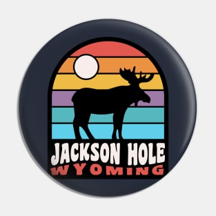 Jackson Hole Wyoming Moose Badge Pin
