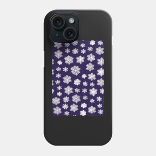 Christmas Seamless Pattern - Snowflakes #5 Phone Case