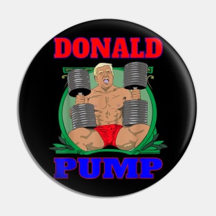 Donald Pump Gym Pin