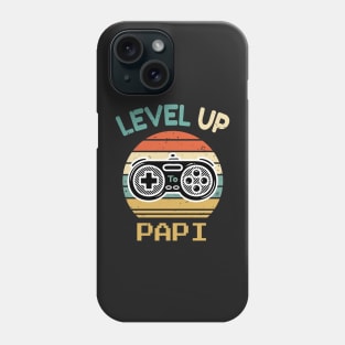 Leveled Up To Papi, New Dad Gift, Pregnancy Announcement, Dad To Be, Future Dad, First Baby, Gaming Papi Gift Idea Phone Case