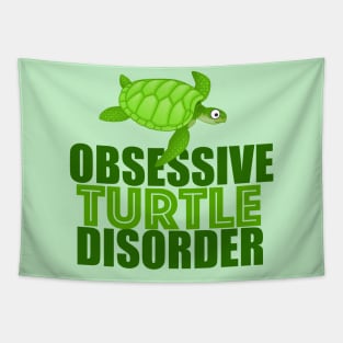 Funny Obsessive Turtle Disorder Tapestry