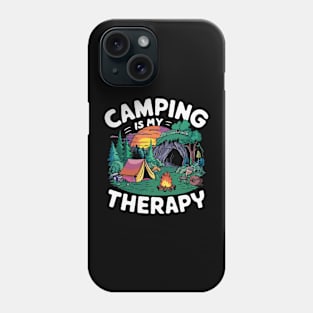 Camping is My Therapy. Funny Camping Phone Case