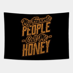 My Favorite People Call Me Honey Grandma Tapestry