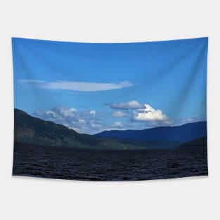 Travelling across the Lake - Boreal Mountains Tapestry