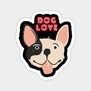 Love dog my family Magnet