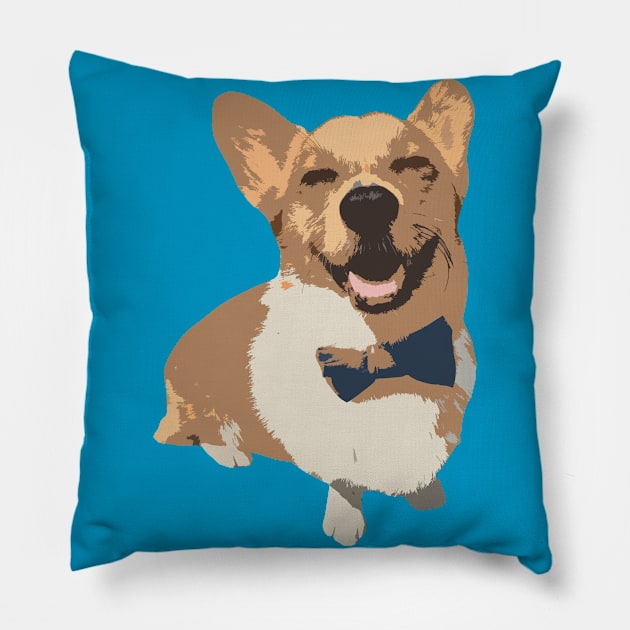 Bowtie Ollie Oliver Pillow by SPufferARTs