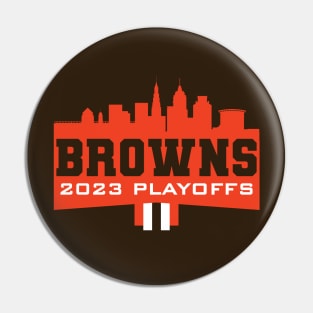 Browns 2023 Playoffs Pin