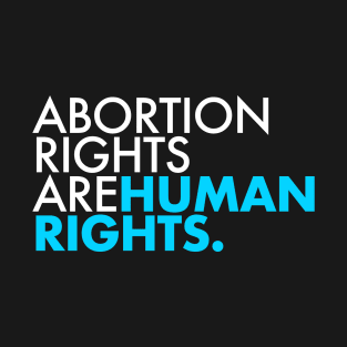 Abortion Rights are Human Rights (teal) T-Shirt