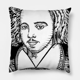 CHRISTOPHER MARLOWE ink portrait Pillow