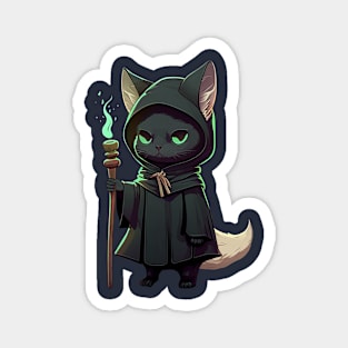 Cat Necromancer Magnet