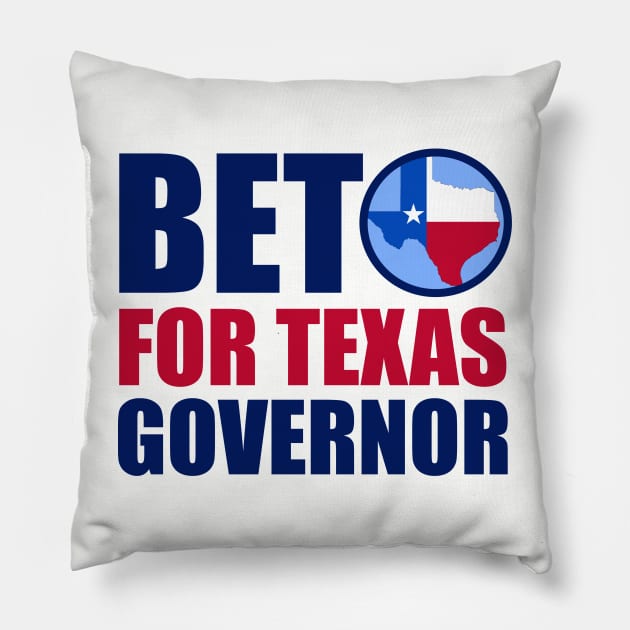 Beto for Texas Governor Pillow by epiclovedesigns