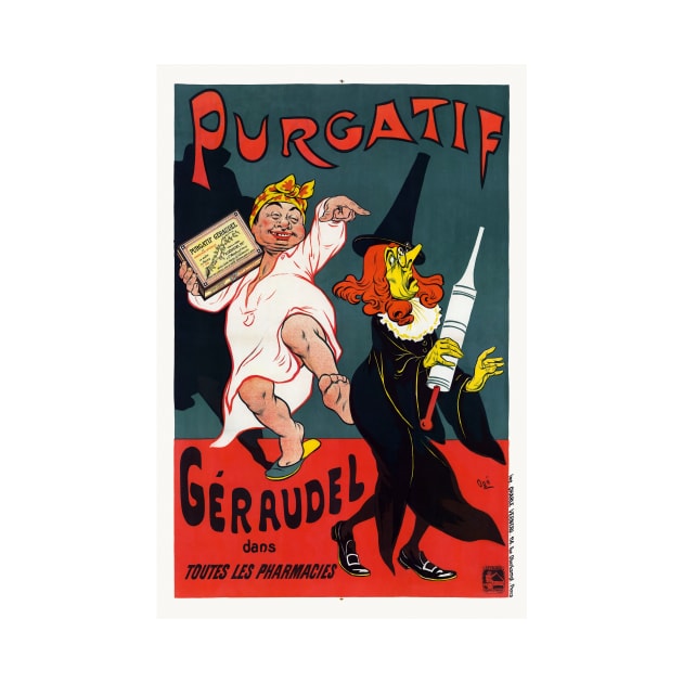 Purgatif Géraudel France Vintage Poster 1895 by vintagetreasure