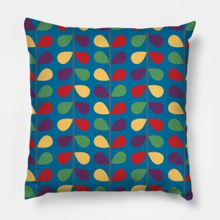 Mid Century Modern Vines and Leaves Pillow